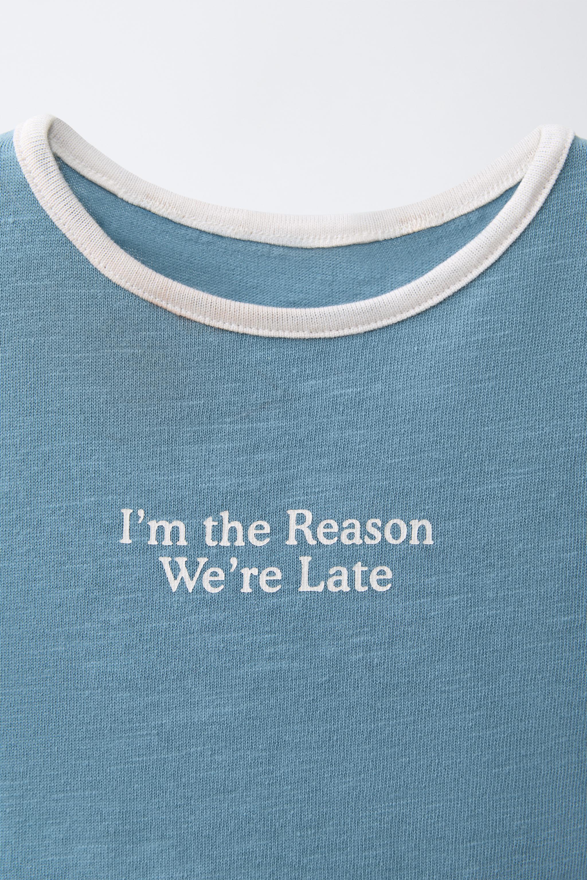 TEXT T-SHIRT AND SHORTS SET